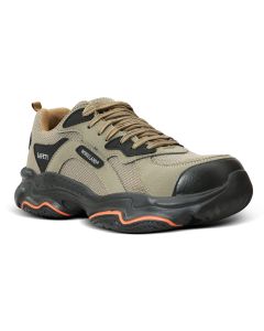 Buy حذاء الحماية و السلامة وركلاند (Workland) منخفض الكاحل بحماية مركبة لأصابع القدم باللون البيج موديل (RQO) قياس (45) at Best Price in UAE